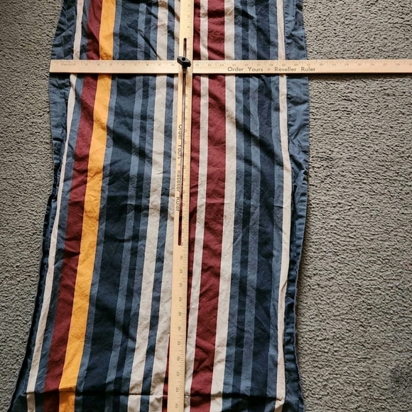 PENDLETON Serape Striped Sherpa Fleece Blanket Sham Blue Reversible 90 x 65 - Picture 9 of 9